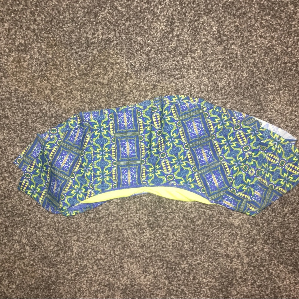 patterned bathing suit top